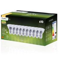 10X LED žárovka LED GU10 8W = 80W 650lm 3000K Teplá bílá 36° Lumiled Stmívatelná