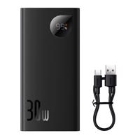 Baseus Adaman2 powerbank s digitálním displejem 10000mAh 30W 2 x USB / 1x USB typu C Overseas Edition PD QC SCP černá (PPAD040101) 6932172613570 6932172613570