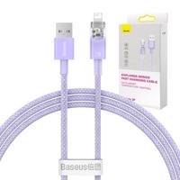 Baseus USB-A na Lightning Explorer Series rychlonabíjecí kabel 1m, 2,4A (fialový) 048710