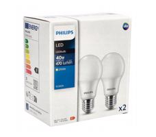 Berge 2x LED žárovka Philips E27 - 4,9W - 470lm - 2700K