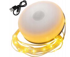 Berge Kempingová lampa nabíjecí LED girlanda na roli 10m WW IPX4 BGR-10M-WW