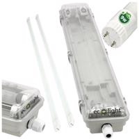 Berge LED hermetické svítidlo 60 cm + 2x LED trubice - teplá bílá EC79691-2XMZ0124