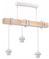 Berge LED stropní svítidlo, 3xE27, loft, nastavitelné, se stínidly - bílé LDB-K-3XE27-BIALA