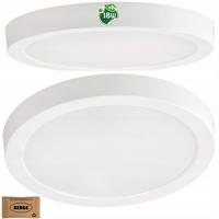 Berge Přisazené LED stropní svítidlo 18W - 1980lm - 4000k - bílý kruh BP-N/T-R-18W-NW