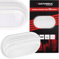 Berge Přisazené stropní LED svítidlo bílé 24W - IP44 - Neutrální bílá barva GW-0180