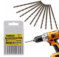 Berge Sada 10 ks kobaltových vrtáků M35 HSS 5% - 2mm