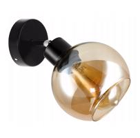 Berge Skleněná LED nástěnná lampa 1xE27 - jantarová barva P0002/1XK021