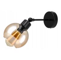 Berge Skleněná LED nástěnná lampa 1xE27 - jantarová barva P0004/1XK021
