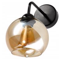 Berge Skleněná LED nástěnná lampa 1xE27 - jantarová barva P0015/1XK021