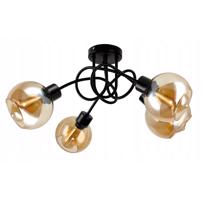 Berge Skleněné LED stropní svítidlo 4xE27 - jantarová barva LK0004/4XK021