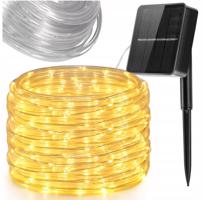 Berge Solární girlanda světelný řetěz zahradní světla 100LED 10m dráty BLS022