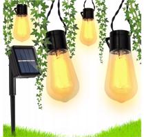 Berge Zahradní solární girlanda 10 LED 5 metrů BLS023
