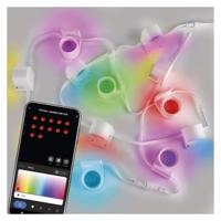 Emos GoSmart LED bodové svítidlo – řetěz 255 cm, 12 dílů, 7 W, RGBIC+CCT, stmívatelné, WiFi ZIW15CR