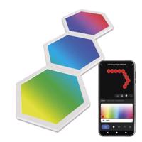 Emos GoSmart LED svítidlo Hexagon, rozšiřující sada, 3 díly, 1,8 W, RGBIC stmívatelné, WiFi ZIW223R