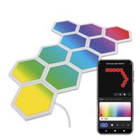 Emos GoSmart LED svítidlo Hexagon, startovací sada, 10 dílů, 19 W, RGBIC stmívatelné, WiFi ZIW22AR