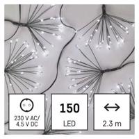 Emos LED světelný řetěz – svítící trsy, nano, 2,35 m, vnitřní, studená bílá, časovač D3AC08