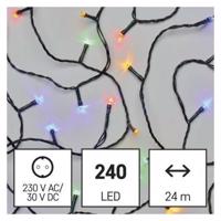 Emos LED vánoční řetěz, 24 m, venkovní i vnitřní, rGB nebo CCT, časovač D4AM05