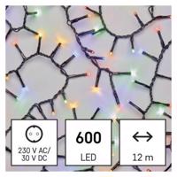 Emos LED vánoční řetěz – ježek, 12 m, venkovní i vnitřní, rGB nebo CCT, časovač D4BM03