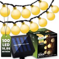 Girlanda solární zahradní 100x LED Ozdobne Kulki 16,86m 3000K Teplá bílá SOLIX LUMILED