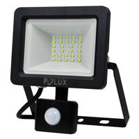 GOLDLUX (Polux) Reflektor LED 20W 1700lm 6500K Černý s čidlem pohybu i soumraku POLUX SANOPR00008