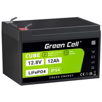 Green Cell CUBE LiFePO4 12Ah 12.8V 153.6Wh Lithium Iron Phosphate Baterie pro  Toy, LFPGC12V12AH neoriginální