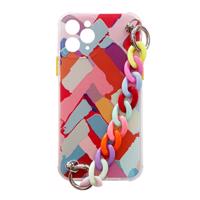 Hurtel Barevné řetízkové pouzdro gelové elastické pouzdro s řetízkovým přívěskem pro iPhone 13 Pro multicolor (3) 5907769332463