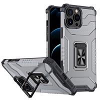 Hurtel Crystal Ring Case obrněný hybridní kryt + magnetický držák pro iPhone 13 Pro černý 9145576220658