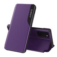 Hurtel Elegantní pouzdro Eco Leather View s klopou a funkcí stojánku Samsung Galaxy A72 4G fialové 9111201926899