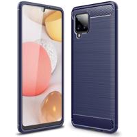 Hurtel Karbonové flexibilní pouzdro Samsung Galaxy A42 5G modré 9111201916104