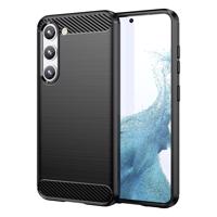 Hurtel Karbonové pouzdro Samsung Galaxy S23+ flexibilní silikonové karbonové pouzdro černé 9145576268551