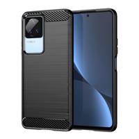 Hurtel Karbonové pouzdro Xiaomi Poco F4 5G flexibilní silikonové karbonové pouzdro černé barvy 9145576264348