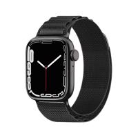 Hurtel Ocelový řemínek s přezkou Alpine pro Apple Watch 42/44/45/49 mm - černý 5907769359125