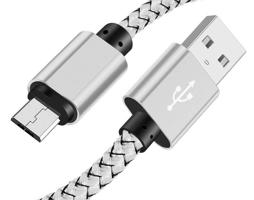 Interlook C06 | Micro USB 2M | Nylonový telefonní kabel Quick Charge 3.0 2A Rose Red 1646-249