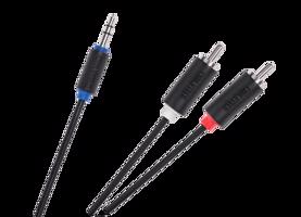Kabel Jack 3,5 - 2 RCA 1,8 m Cabletech standard