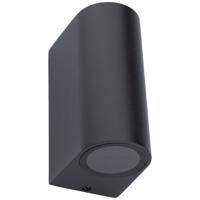 Lumiled Svítidlo zahradní fasádní externí 2xGU10 černé LUMOGR0310