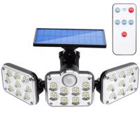 Masterled Reflektor solární svítidlo 138x LED 10W 480lm Studená bílá čidlo pohybu IP65 + Ovladač LVTSOL0180