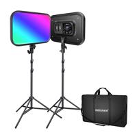 Neewer RGB168 RGB LED studio set, dvě 60W 2500-8500K lampy + stativy