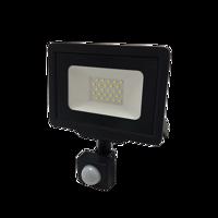 Optonica LED reflektor Černá City Line PIR čidlo 20W Studená bílá FL5944