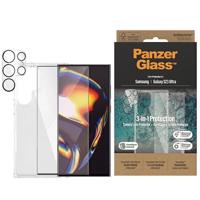 PanzerGlass Bundle 3v1 průhledné pouzdro + fólie + kryt fotoaparátu pro Samsung Galaxy S23 Ultra