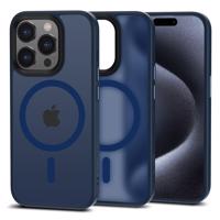 Pouzdro Tech-Protect MagMat MagSafe pro iPhone 15 Pro - tmavě modré matné