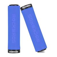 Rockbros BT1001BLBK houbové rukojeti na řídítka - modré/černé