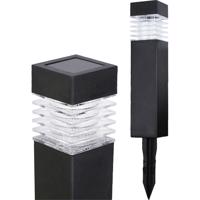 Solární LED zahradní lampa NARIS zatloukaný sloupek 40cm LUMILED LUMSOL1030