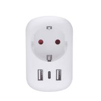 Solight cestovní adaptér s USB do Velké Británie, typ G