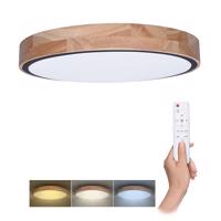 Solight LED osvětlení s dálkovým ovladačem Iron Oak, 60W, 4200lm, 51cm, změna chromatičnosti, stmívatelné WO8006