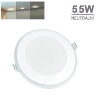 SPECTRUMLED LED panel FIALE 3 STEP 5,5W AUREOLA A, Neutrální bílá, ROUND Bílá, krokově STMÍVATELNÝ SLI022025NW_PW