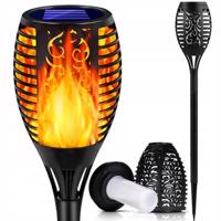 Svítidlo solární zahradní LED IGNIS pochodeň plamen 50cm LUMILED LUMSOL1025A