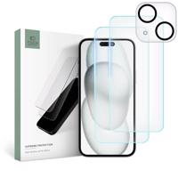 Tech-Protect Supreme Set pro iPhone 15 2x tvrzené sklo na displej / tvrzené sklo na fotoaparát