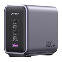 UGREEN CD333 Nexode síťová nabíječka, USB + 4x USB-C, GaN, 300W + USB-C 240W kabel (černá) 075944
