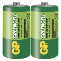Zinková baterie GP Greencell D (R20), 2 ks B1240